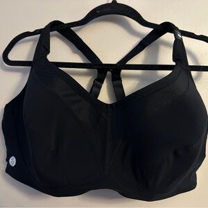Torrid Black Sports Bra with Mesh Detail